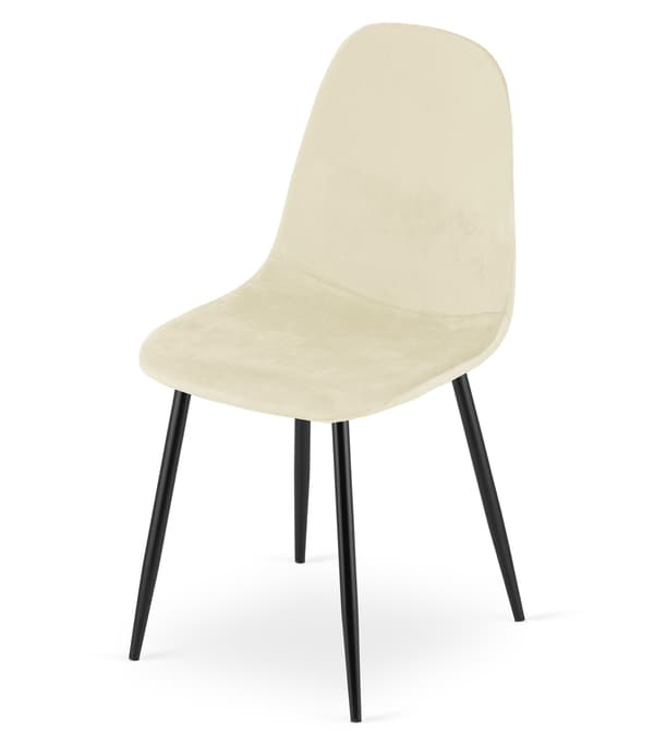 COMO stol - beige velour x 2