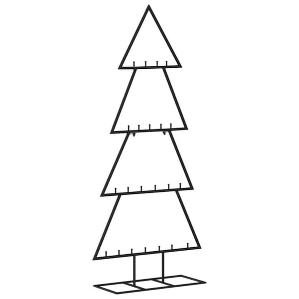 vidaXL metaljuletræ til dekoration, sort, 125 cm
