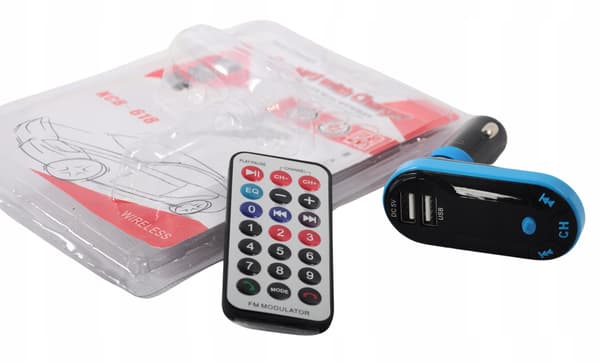 FM-sändare mp3 8in1 SD/USB bil