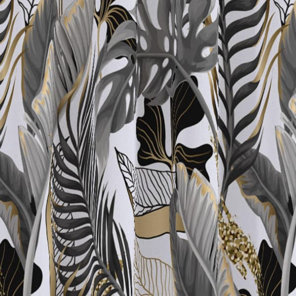 Gardin med snørehuller print 046