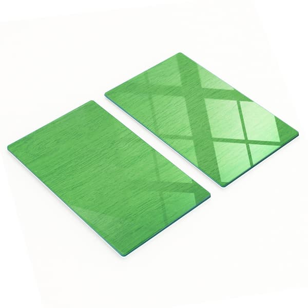 Ridsefaste glasplader Grøn træplade 2x30x52 cm