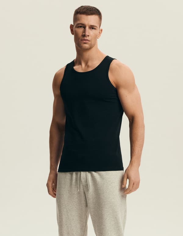 Move Henderson Herre Tanktop 2-pak | Sort M