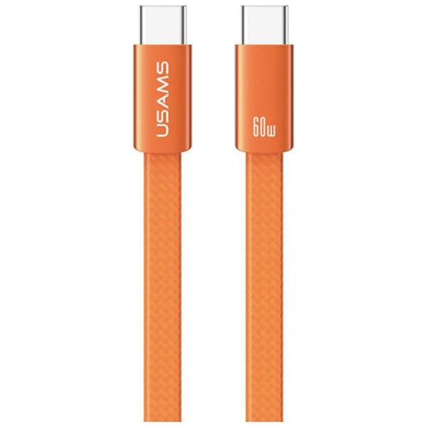 USAMS U96 60W USB-C - USB-C -kaapeli 1,2 m Oranssi