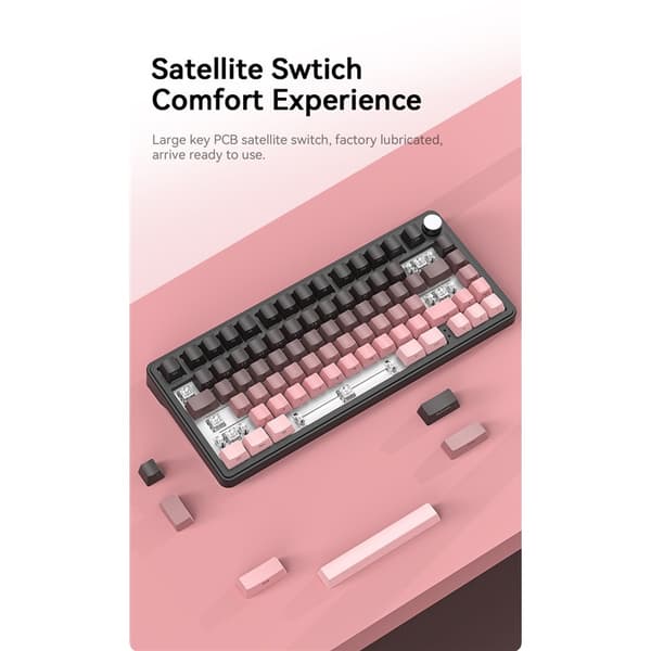 Attack Shark X85 Mekaniskt Trådlöst Gamingtangentbord 75% Bluetooth