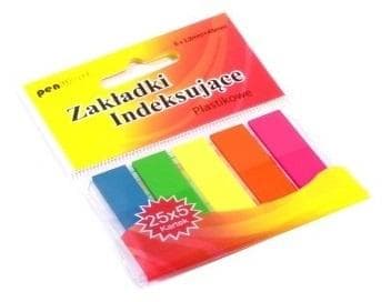 Indexflikar 12x45mm 5x25st plast