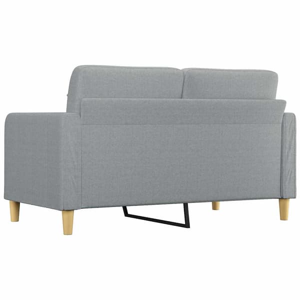 vidaXL 2-sitssoffa ljusgrå 140 cm tygklädsel