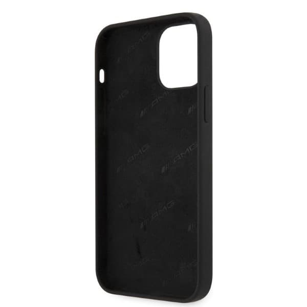 AMG Silikone Etui med Stort Logo til iPhone 12 Pro Max, Sort