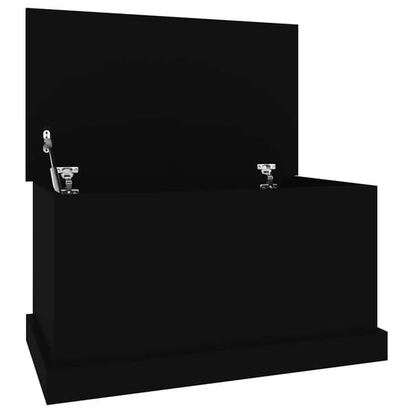 vidaXL kommode, sort, 70x40x38 cm, træbaseret materiale