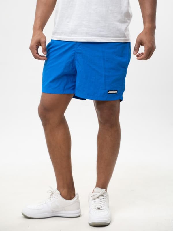 Jigga Wear Patch herrblå sportbadshorts M
