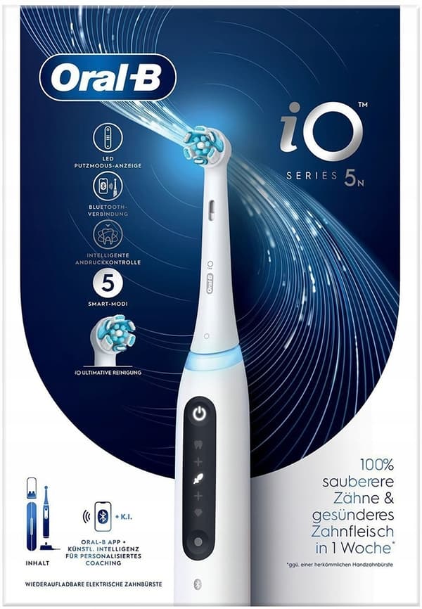 Oral-B iO Series 5 Eltandborste Vit + TC
