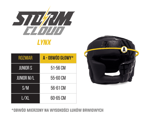StormCloud Lynx Boxhjälm Svart/Svart S/M