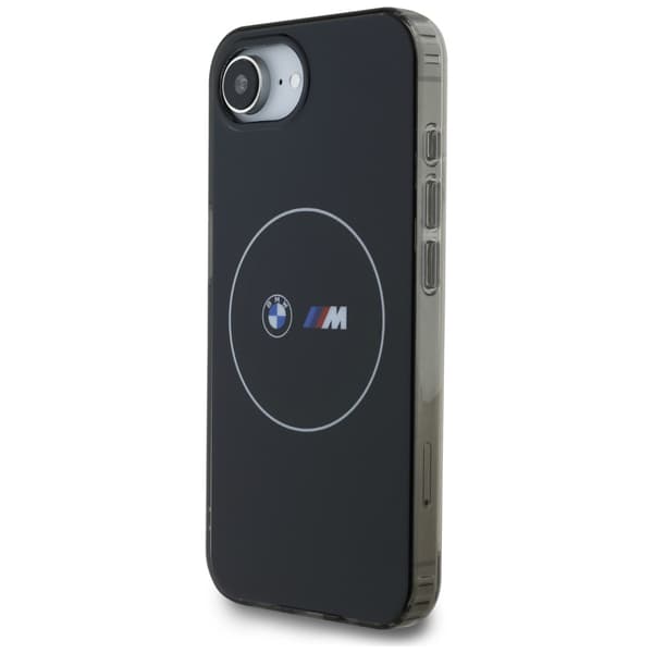 BMW IML Metal White Circle MagSafe-etui til iPhone 16e, sort