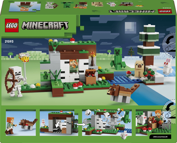 LEGO Minecraft Overlevelse af den Første Nat 301-delt sæt (21593)