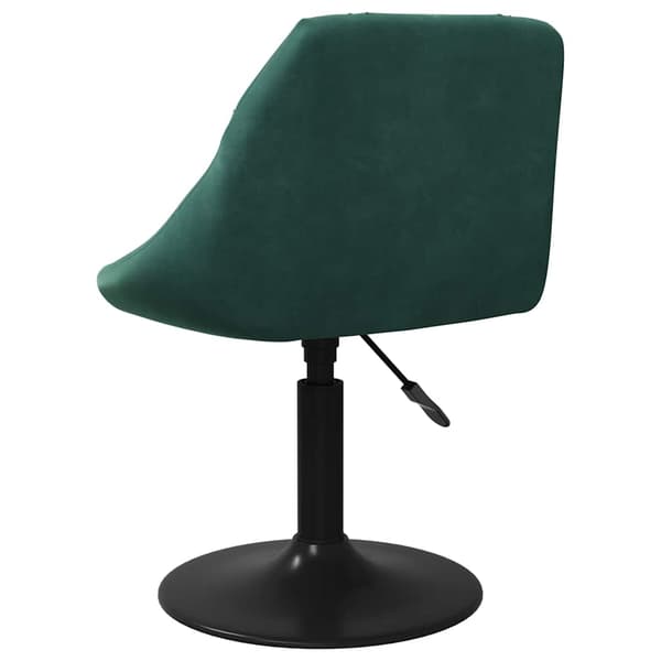 vidaXL Matstol, mörkgrön, klädd i sammet