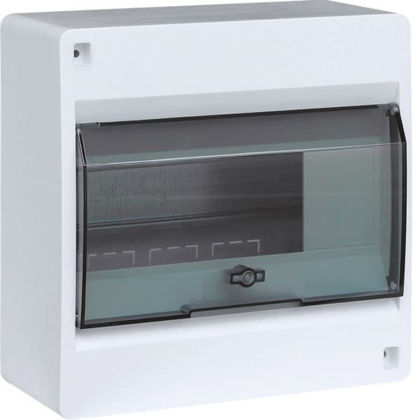 IC2 1x8 modulär ställverk, IP40, transparent dörr