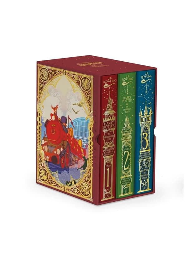 Harry Potter 1-3. Boxset. MinaLima-utgåvan