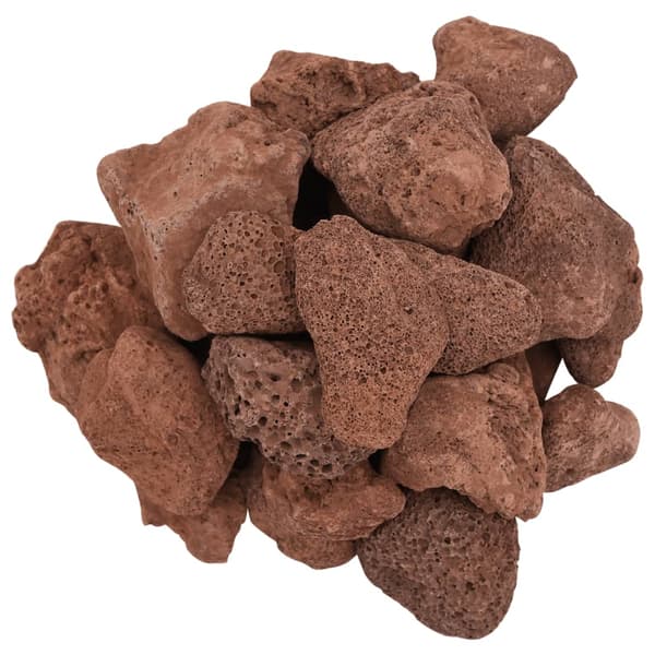 vidaXL Vulkansten, 10 kg, Röd, 5-8 cm