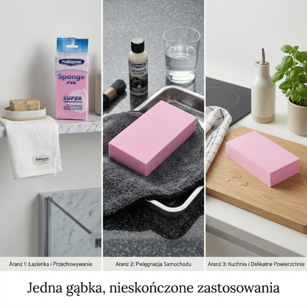Praktisk svamp PVA superabsorberende