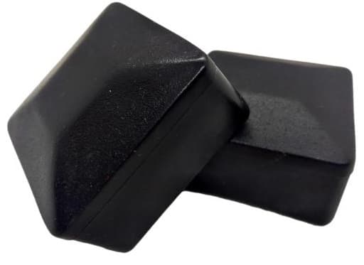 Taklock för stolpe, profil 30x30, 100 stycken, svarta