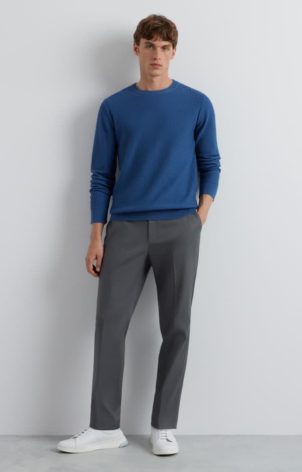 Mikromønstret sweater M