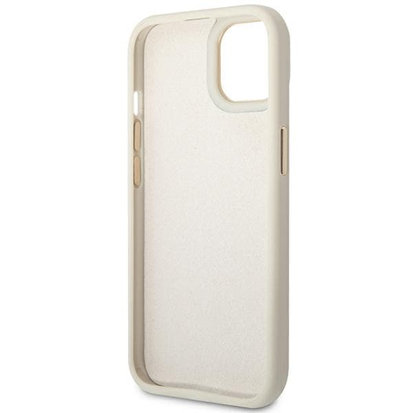 Guess Croco Collection cover til iPhone 14 Plus, sølv/sølv