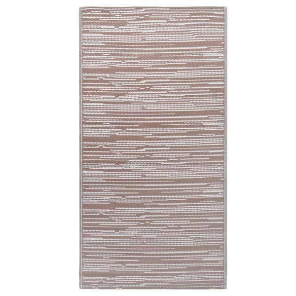 vidaXL Utomhusmatta brun 190x290 cm PP