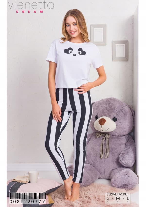 Kvinders pyjamas 3/4 bukser Vienetta str. S 36 38 **