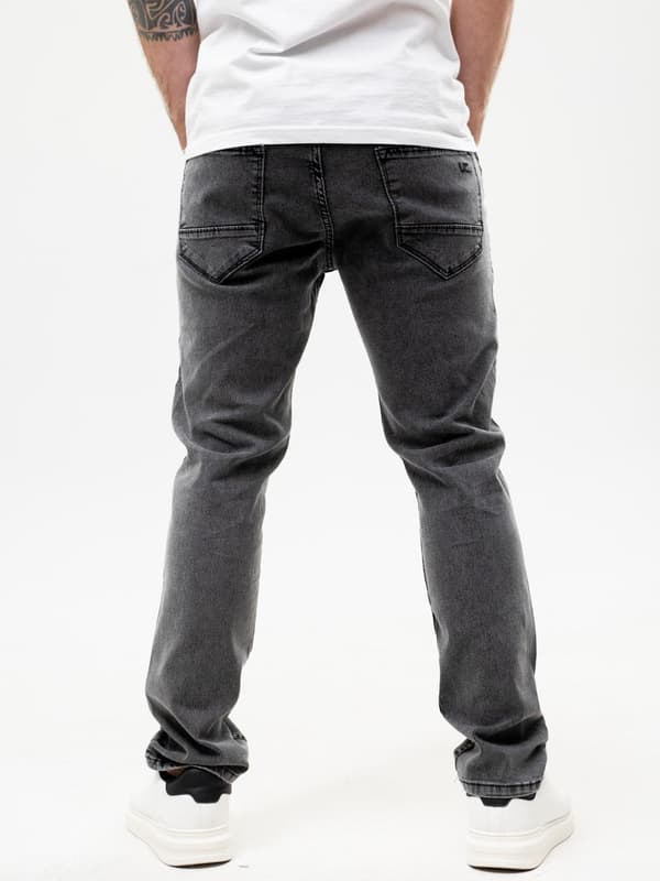 Mörkgrå herrjeans UrbanCity med ficklogotyp 32