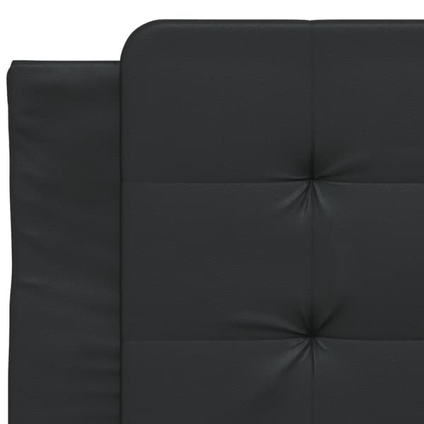 vidaXL hovedgærdehynde, sort, 80 cm, kunstlæder