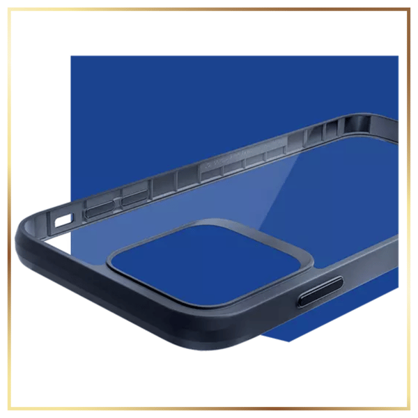 3MK SatinArmor+ cover til iPhone 14 Plus, klart med sort ramme