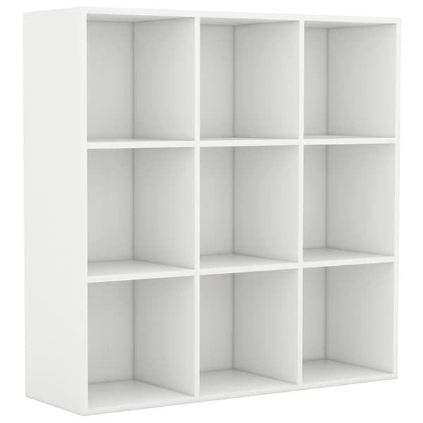 vidaXL bogreol hvid 98 x 30 x 98 cm spånplade