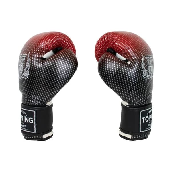 Top King Super Star Air Muay Thai Boxningshandskar Röda 16OZ