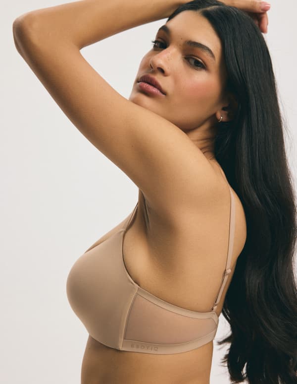 BASIC Esotiq kaaritueton push-up-rintaliivi | beige 70C