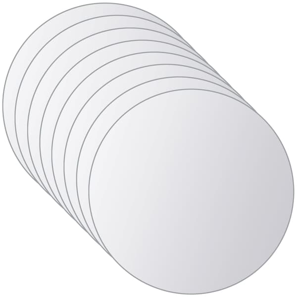 vidaXL spejlfliser, 8 stk., runde