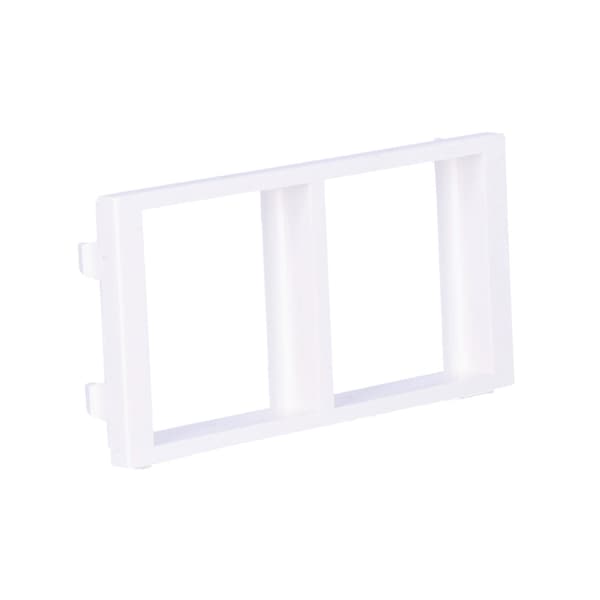 Cima-adapter för 2 K45-moduler (45x45mm) vertikal, vit