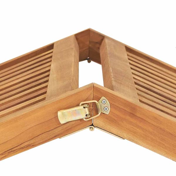 vidaXL liggestol massiv teak