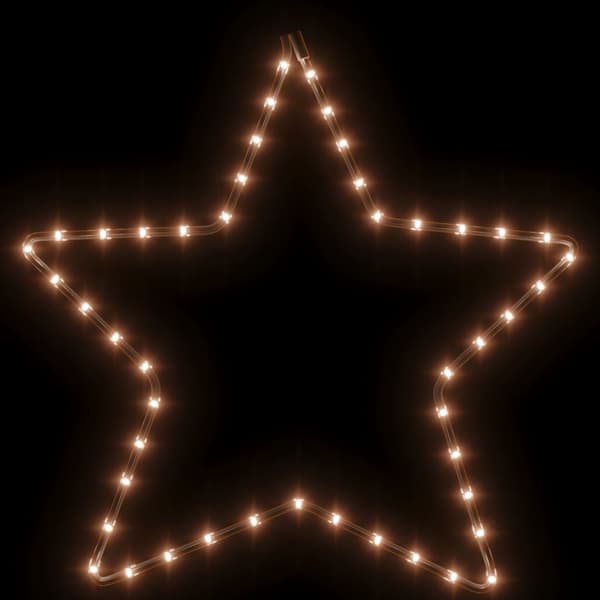 vidaXL julestjerner, 48 varme hvide LED'er, 3 stk., 56 cm