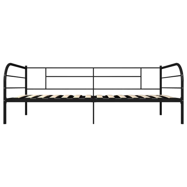 vidaXL dagsengsstel sort metal 90 x 200 cm