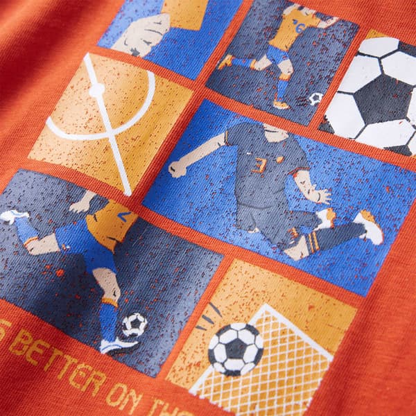 Barn långärmad T-shirt, orange, 116
