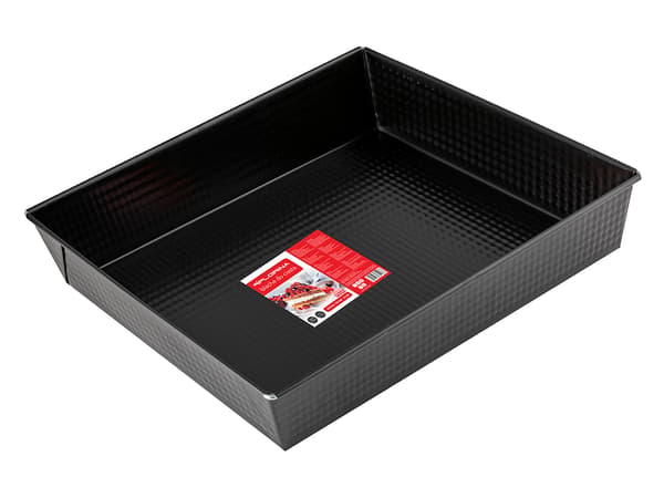 BAKPLÅT 30X25X6CM SVART