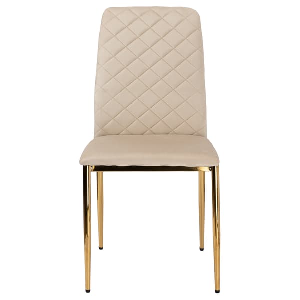 MAVERIK Sammetsstol i guldbeige, klädd sammet