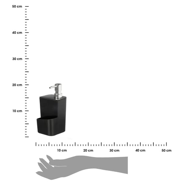 Vätskedispenser med svampbehållare, svart