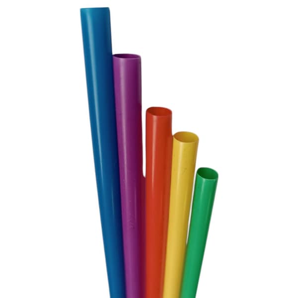 PP Shake-sugrör 20 cm diameter 12 blandade färger 200 st
