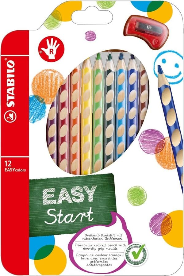 Easycolors R träkritor 12 färger