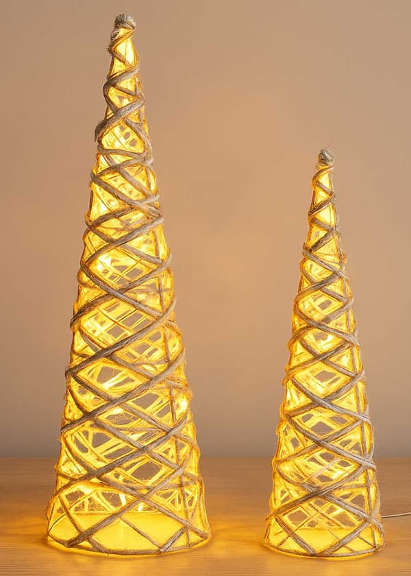 LED-julgran med glitterkon 40