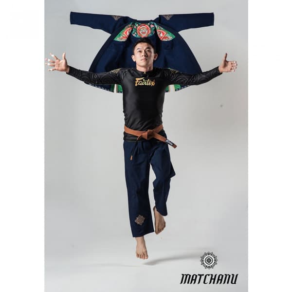 Fairtex Gi BJJ Miesten Matchanu Sininen A1