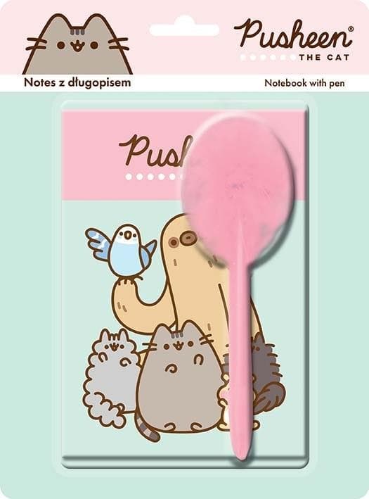 Pusheen pen + notesbog sæt