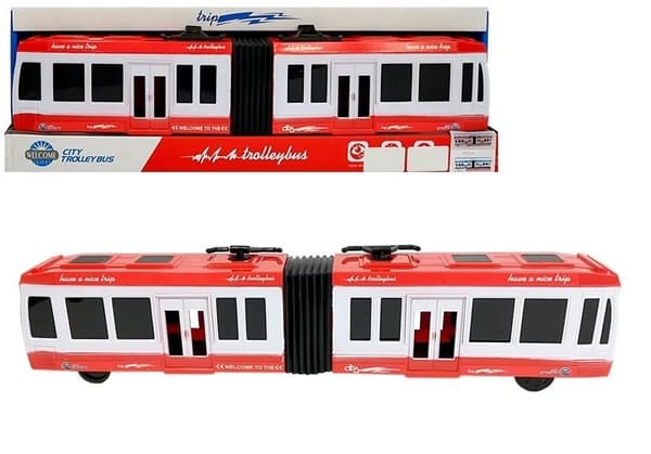 Ledbus med friktionsdrev rød