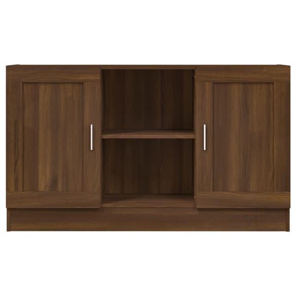 vidaXL kommode, brun eg, 120x30,5x70 cm