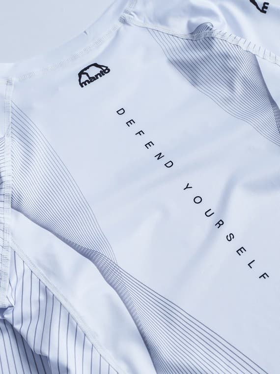 MANTO Herr Långärmad Rashguard FLOW Vit XL